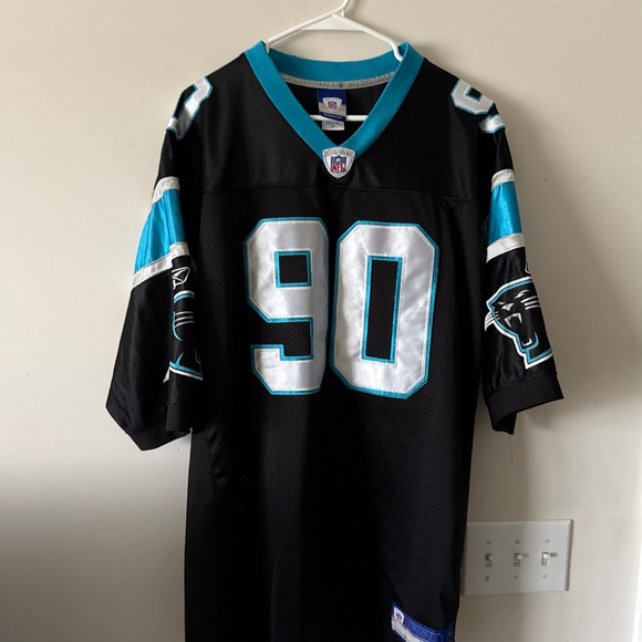 Reebok Black and Blue Men's Jersey